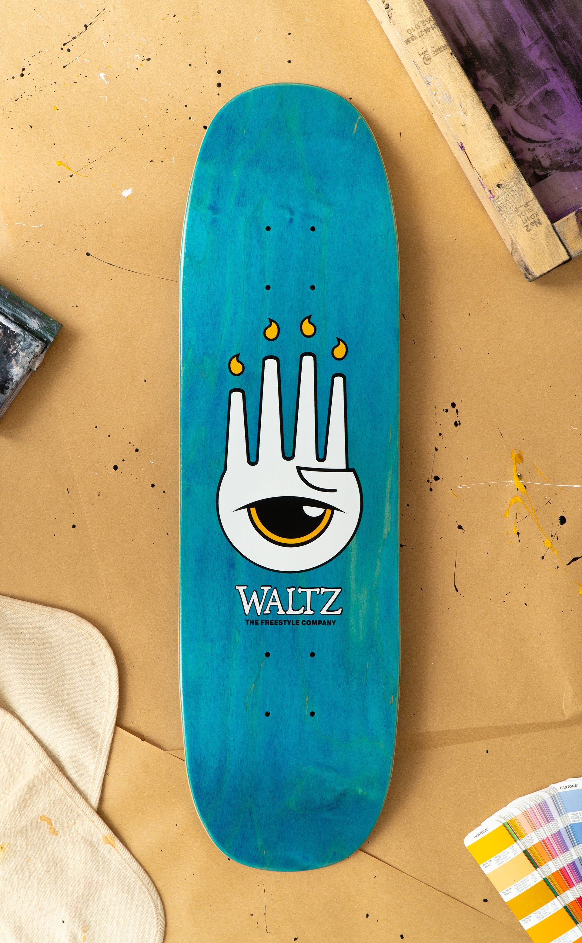 The Bixby II Freestyle Skateboard Deck - Hand of Glory 7.4