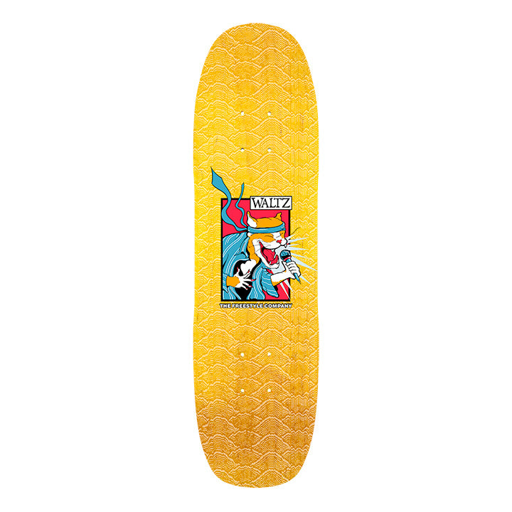 single kick freestyle skateboard deck