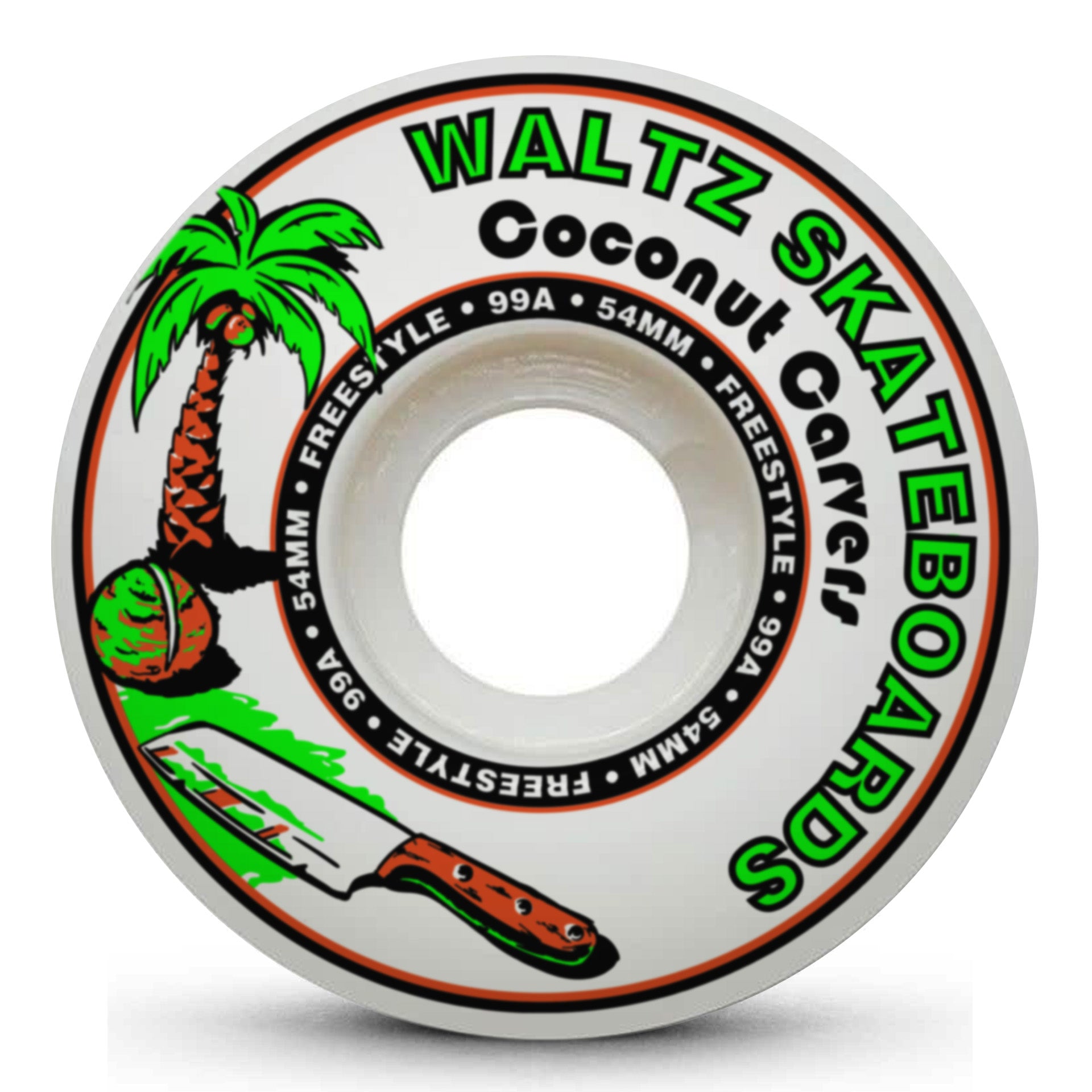Coconut Wheelie Carver Freestyle Skateboard Wheels 54mm, 99A Best