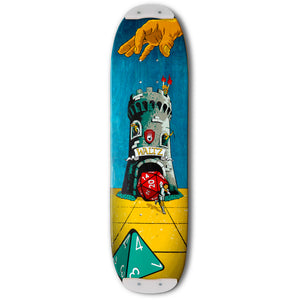 skateboard with skid plates
