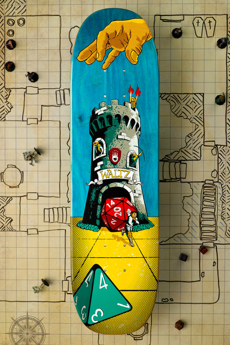 The Bixby II Freestyle Skateboard Deck - The Tower 7.4